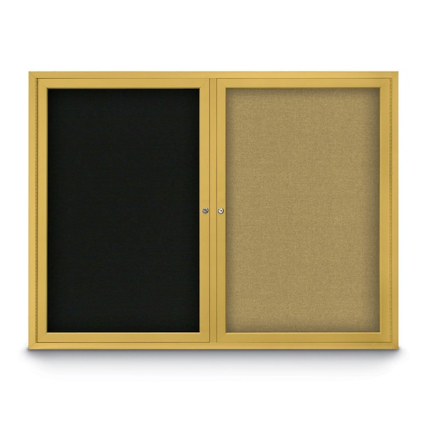 Corkboard, 18"x24", Pearl/Black